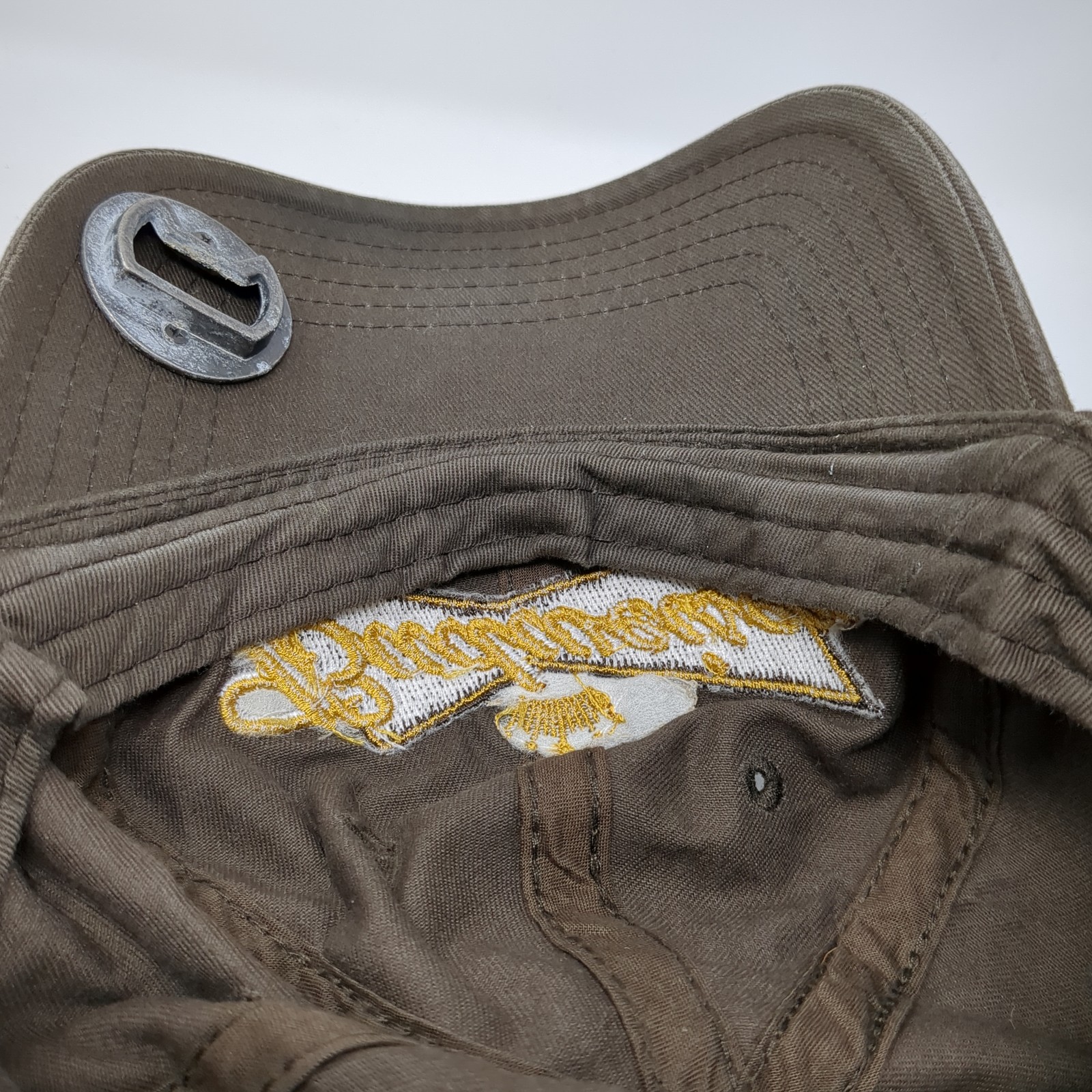 Budweiser Strapback Hat Solid Brown One Size Embr… - image 8