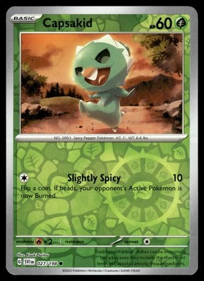 Capsakid 027 Reverse Holo | Pokemon Scarlet & Violet | englisch | Near Mint