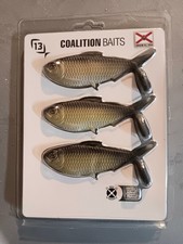 1 Pack 13 Fishing Coalition Baits  Dine 4&1/4"  1/2 oz. Gold Retriever 