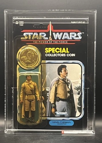 Vintage Star Wars 1985 CAS/AFA 80+ LANDO General POTF 92 Back Card MOC UNPUNCHED