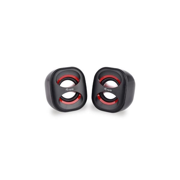 Equip CASSE 2.0 MINI SPEAKER USB - NERO/ROSSO (245331)