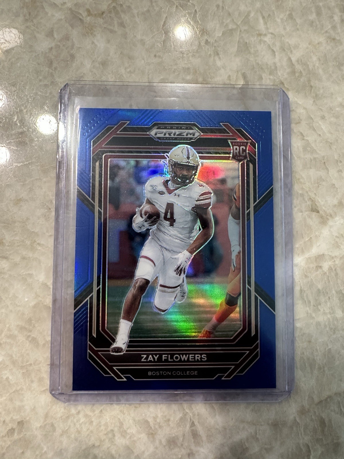 2023 Panini Prizm Draft Picks Blue Prizm /199 Zay Flowers #143 Rookie RC