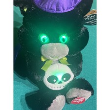 Sound N Light Halloween Black Cat Animatronics Sings Song Black Magic Woman 16"