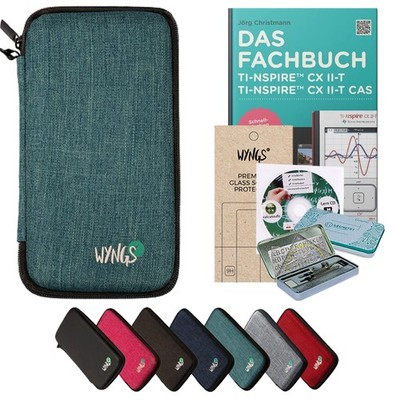 CALCUSO Zubehör Streberpaket Türkis für Grafikrechner TI Nspire CX II-T /CX II-T