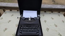 1940's Remmington Deluxe Model 5 Typewriter With Case thumbnail