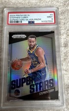 2024-25 Panini Prizm Deca - Superstars Stephen Curry #4 Silver Prizm