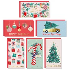 Christmas Money Cards with Envelopes for Teens and Adults. 24 Christmas Decor...
