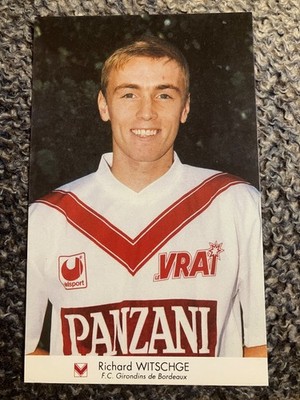 Richard Witschge Girondins Bordeaux 1993/1994 Autogrammkarte Satzkarte RAR TOP