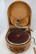 TELEFUNKEN LIDO ++ Grammophon HUTSCHACHTEL Plattenspieler + Antik + Funktioniert