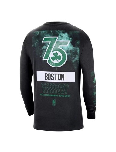 Nike Boston Celtics 75th Anniversary Men Large Championships Long Sleeve T-Shirt