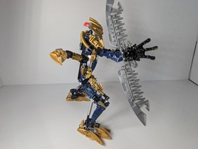 ​Vintage LEGO Bionicle 8734 Brutaka Titan Gold Warrior 100% Complete Manual 2006