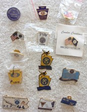 PENNSYLVANIA DISTRICT KIWANIS ASST. OF 14 DIFFERENT LIMITED EDITION PINS