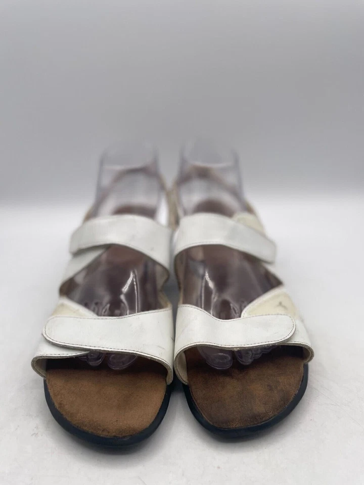 Sandalia Walking Cradles Ibiza 70 para mujer talla 10B blanca con gancho y bucle Foto 2 de 4