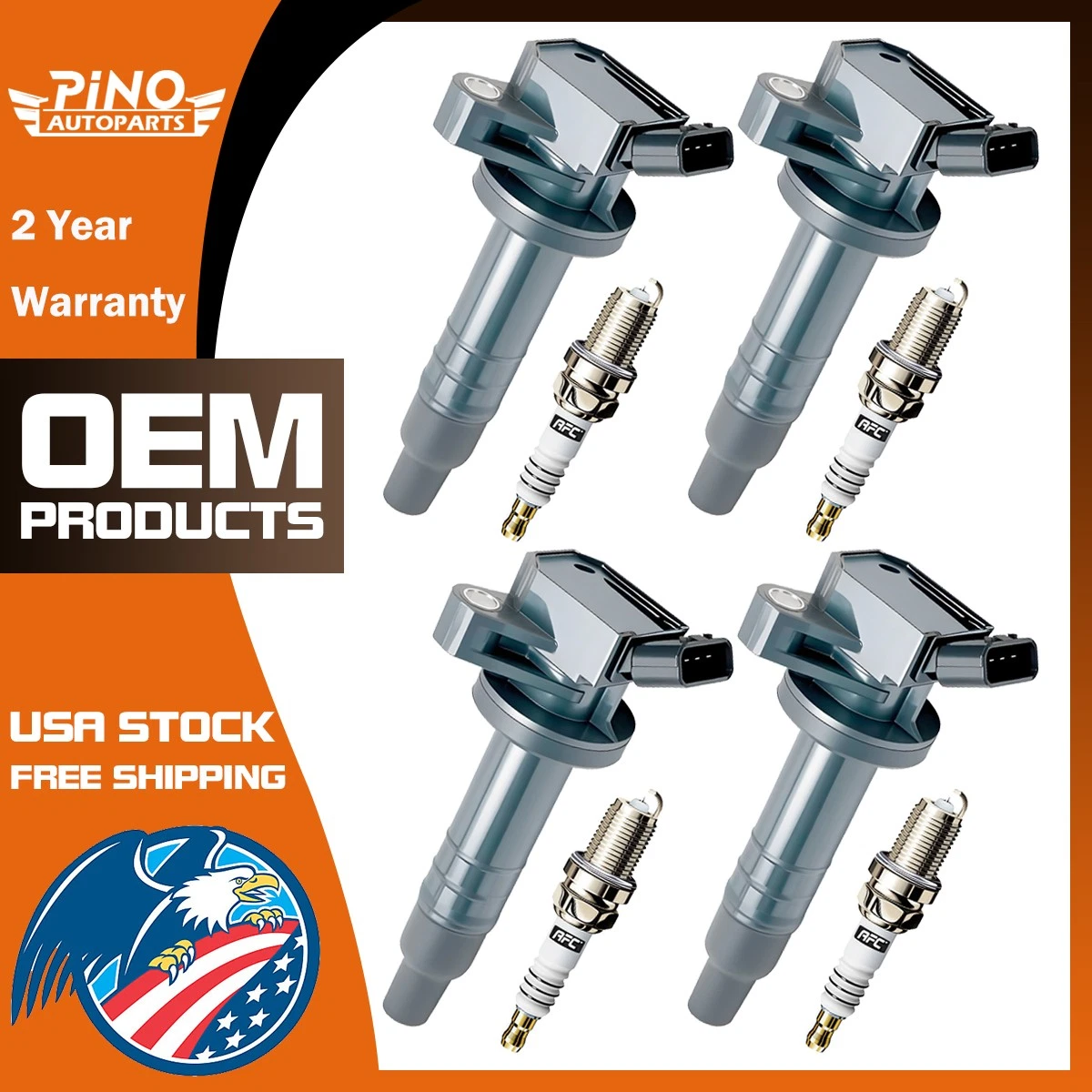 ENA Juego De 4 Bobinas De Encendido Compatibles Con Toyota Geo Corolla