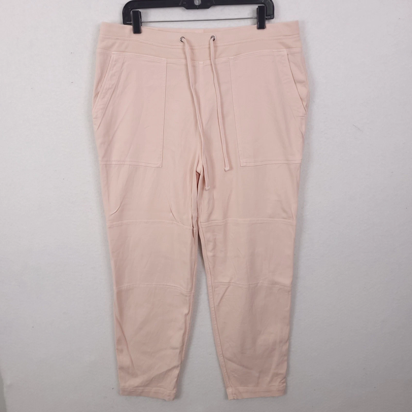 James Perse Utility Joggers Women 4 Pink Cotton Modal Drawstring Pants Preppy
