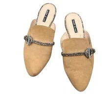 Violet & Red Selma Camel Women's Mules 8.5