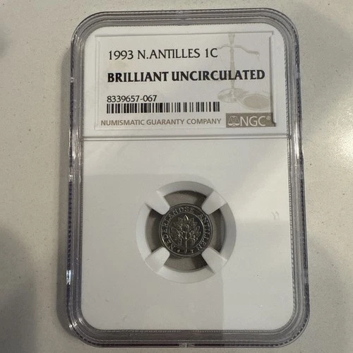 1993 N.ANTILLES 1C BRILLIANT UNCIRCULATED NGC