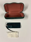 New Authentic Gucci Eyeglasses Case Green Velvet Clamshell Case — photo 1