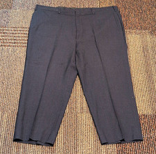 Vintage 1970s Jos. A Bank Dark Gray Pleated 100% Wool Dress Pants USA Made 44x25