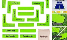 Pickleball Court Marker Kit - Official Size Lines Set with Light green