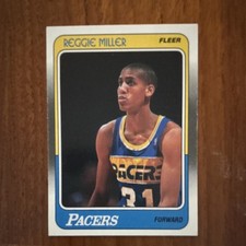 Fleer 1988-89 Reggie Miller #57 Rookie Indiana Pacers Basketball Card