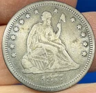 1877 Seated Liberty Quarter - 90% Silver