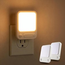 Motion Sensor Dimmable LED Night Light 3 Color Changing Plug in Night Light
