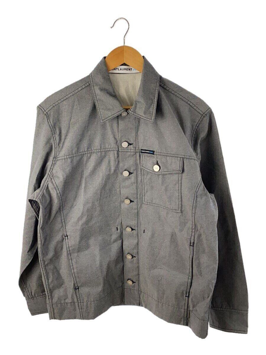 SAINT LAURENT altra giacca M cotone grigio tinta unita YG04A195 usata