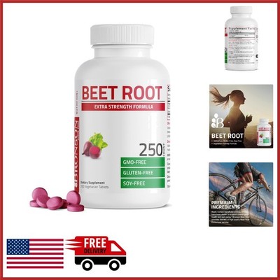 Beet Root Extra Strength Tablets 250 Count Non-GMO  Cardiovascular Support