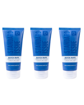 3PK Duke Cannon Quick Buff Siberian Mint Face Scrub - 6 FL OZ EACH - FAST SHIP