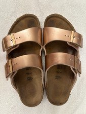 Birkenstock Arizona Kids Electric Metallic Copper Sz. 33 slides, Good condition