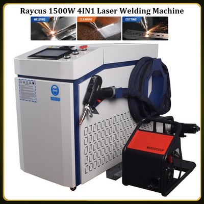 Raycus 1500W Laser Welder Cutting Weld Seam Cleaning Machine Touch Screen Gun