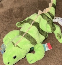 Coca-Cola Paco the Iguana Plush Bean Bag Lizard Mexico Tag 1998 Small 0223