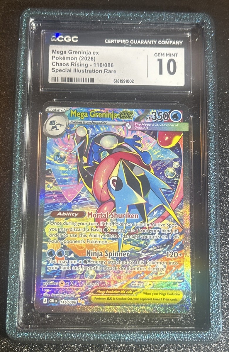 Mega Greninja ex 116/086 Me04: Chaos Rising Holo for sale online