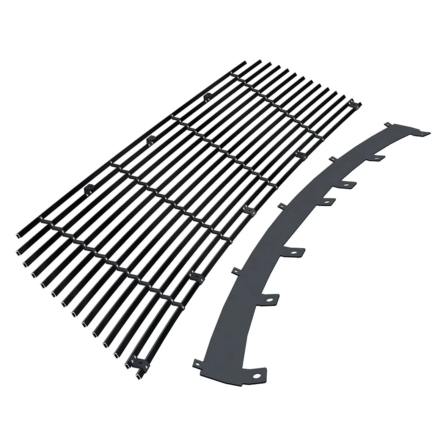 For Ford Explorer 16-19 APG 1-Pc Black 8x6 mm Horizontal Billet Main Grille