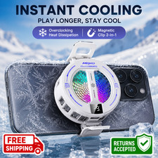 Magnetic Phone Cooler Cooling Fan RGB Mobile Gaming Radiator for iPhone Android