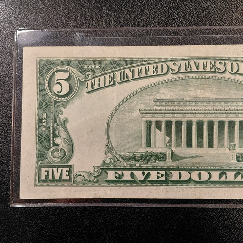 1934 C (Five) $5 Dollar Federal Reserve Banknote - Cleveland, OH (Nice) - Picture 6 of 6