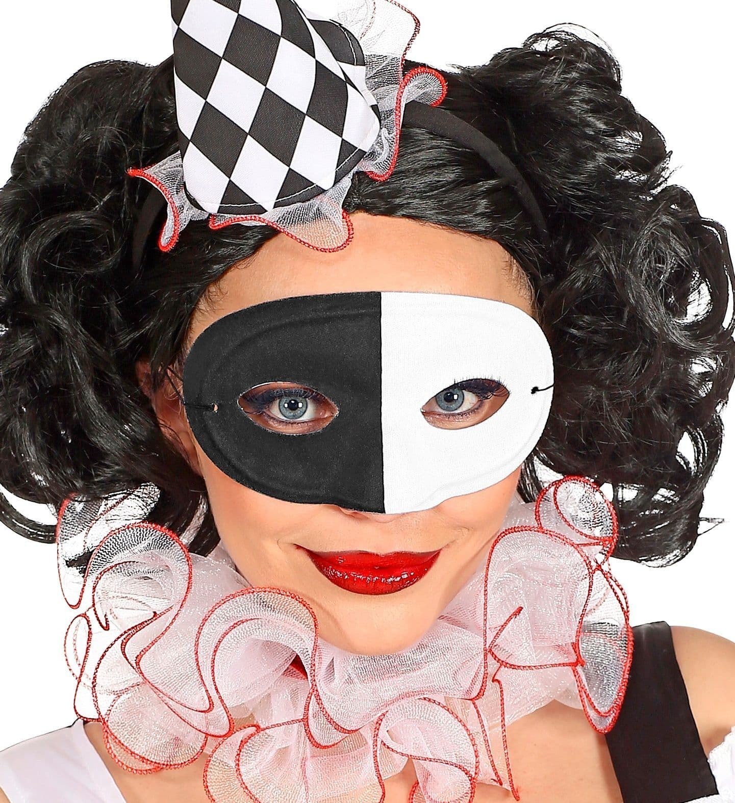 Black And White Masquerade Eye Mask