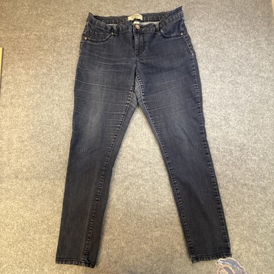 d. jeans New York Womens Denim Ankle Jeans  Mid Rise 5 Pocket Blue Size 12