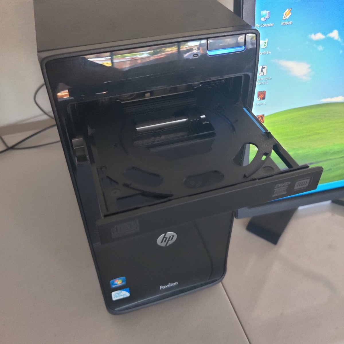 HP Windows XP Gaming PC, Dual Core 2.8GHz, 4GB, 256GB SSD, Intel