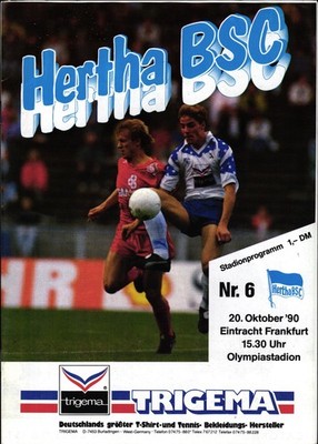 BL 90/91 Hertha BSC Berlin - Eintracht Frankfurt, 20.10.1990