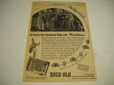 ROCK-OLA Jukebox Reinstate Your Equipment With TONE COLUMN 1941 Promo Display Ad