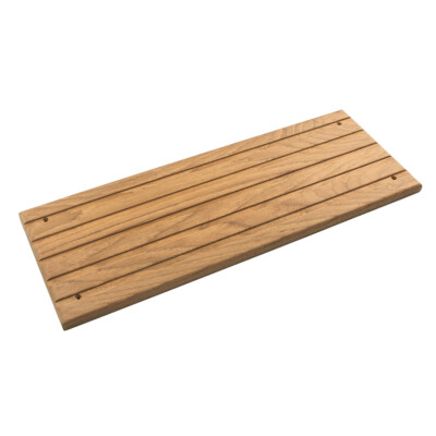 Whitecap Teak Wood Deck Step Large 15x6 inch Non-Slip Marine Boat Ladder Step