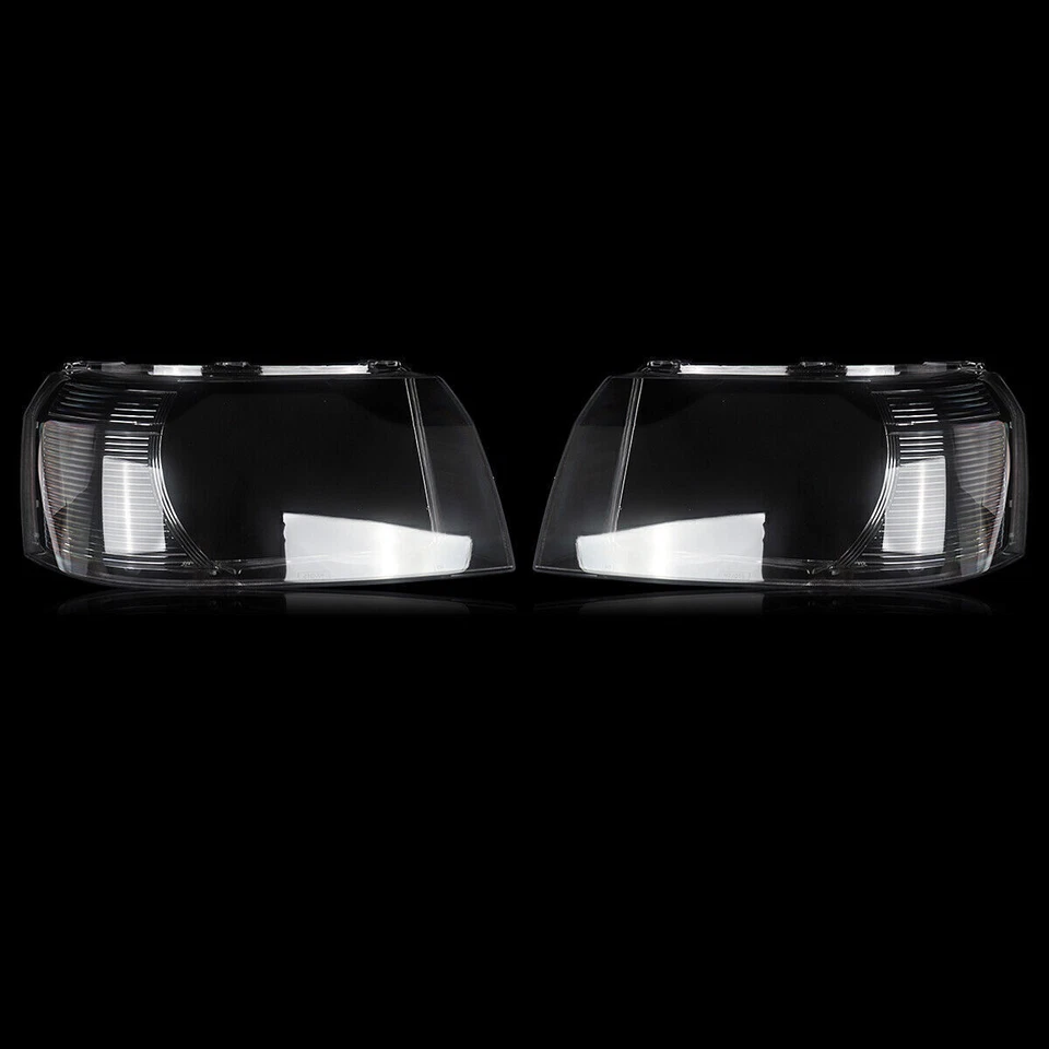 Headlight Headlamp Clear Lens Cover Pair For 2007-2012 Land Rover Freelander 2 - Image 2 of 4