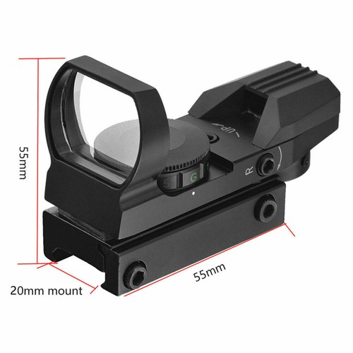 Tactical Red Green Dot Reflex Sight Scope W/ Red /Green Laser Holographic Sight - Picture 20 of 23