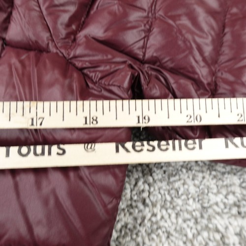 Calvin Klein Jacket Womens S Red Premium Down Quilted Packable Zip Puffer Coat - Picture 8 of 12