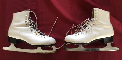 Riedell Size 6.5 USA Leather Women's Ice / Figure Skates w/ MK Sheffield Blades