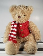 Cute Valentine's Day Gift Decor FAO Schwarz 16" Plush Bear w/ Scarf  Vest