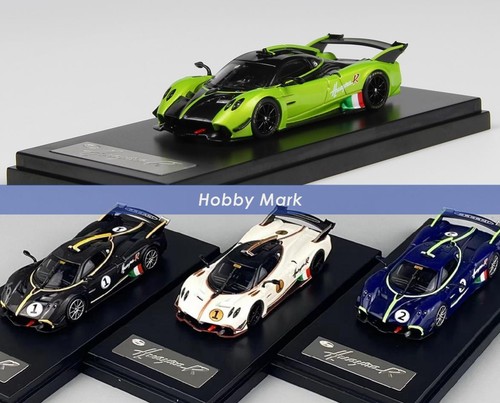 LCD models 1:64 Pagani Huayra R #1 Black White #2 Blue Carbon Diecast Super Car - 第 1/41 張圖片