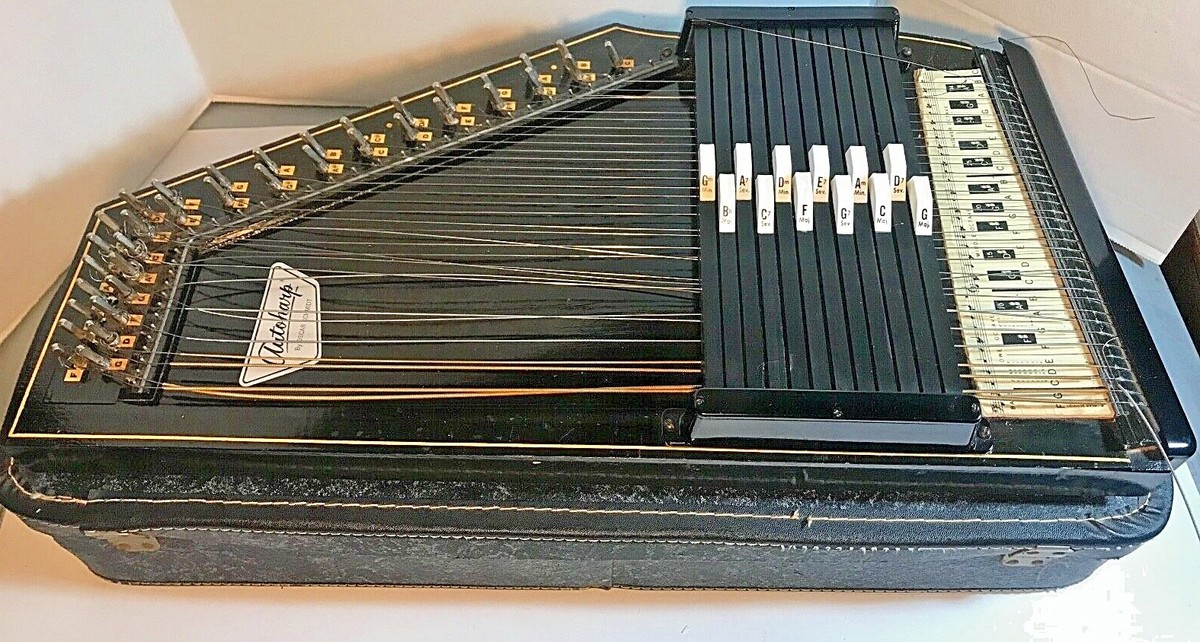Oscar Schmidt 36 String 12 Chord Autoharp Original Vintage